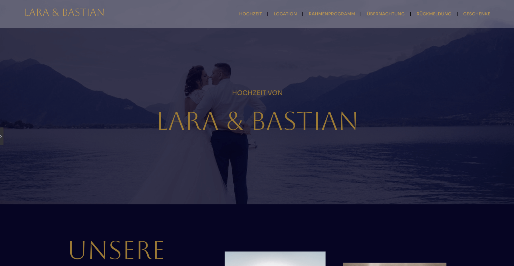 Hochzeitswebsite | wedding-page.com